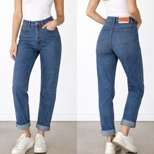 Authentic 90's Bongo High Rise Tapered Leg Mom Jeans 26 Street Wear Sexy USA